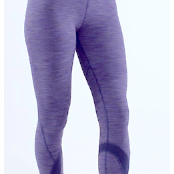 LULULEMON Run Pace Crop Pants Wee Are From Space Deep Indigo Navy Inkwell Sz 4 - Picture 3 of 6